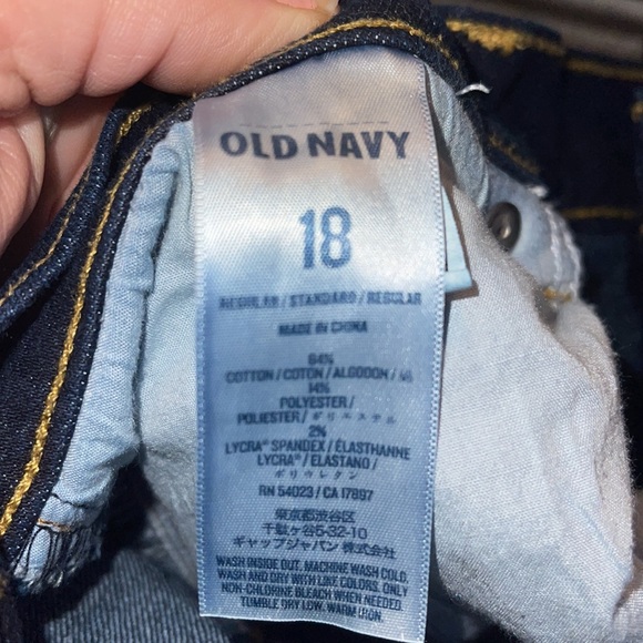 NWOT old navy sweetheart regular darker jeans size 18 run bigger so cute - Picture 4 of 5